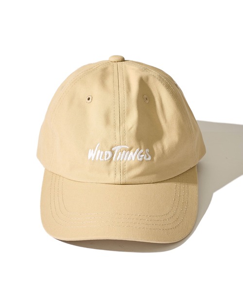 WILD THINGS（ワイルドシングス）の「【WILD THINGS/ワイルドシングス】LOGO CAP / フロントロゴ刺繍キャップ（キャップ・メンズ・オリーブ/アイボリー/ブラック/ベージュ/ネイビー・FREE）」の7枚目の写真