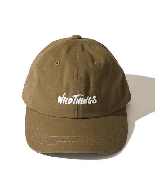 WILD THINGS（ワイルドシングス）の「【WILD THINGS/ワイルドシングス】LOGO CAP / フロントロゴ刺繍キャップ（キャップ・メンズ・オリーブ/アイボリー/ブラック/ベージュ/ネイビー・FREE）」の9枚目の写真