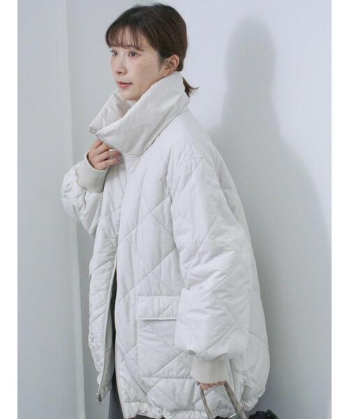 Samansa Mos2 blue（サマンサモスモスブルー）の「リバーシブルドロスト中綿コート（その他アウター・レディース・ブラック/モカ/オフホワイト・F）」の11枚目の写真