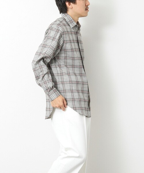 NOLLEY’S(ノーリーズ)の「シャギーチェック レギュラーシャツ(シャツ/ブラウス・メンズ・グリーン系その他/ブルー系その他/ホワイト系その他・M/L/S)」の13枚目の写真