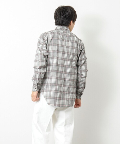 NOLLEY’S(ノーリーズ)の「シャギーチェック レギュラーシャツ(シャツ/ブラウス・メンズ・グリーン系その他/ブルー系その他/ホワイト系その他・M/L/S)」の17枚目の写真