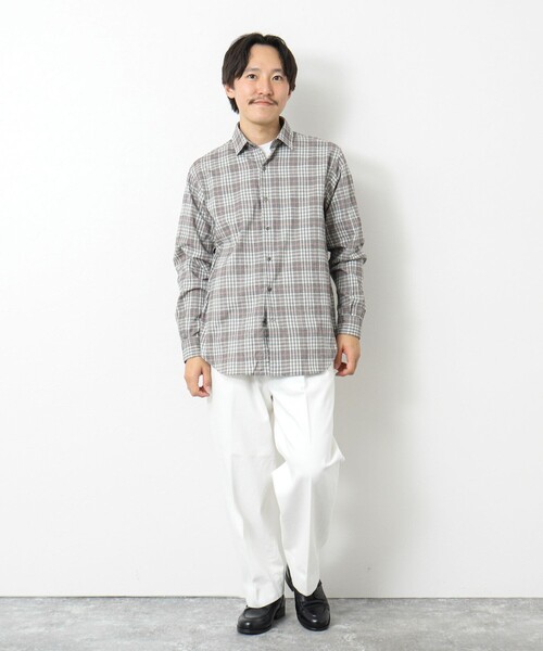NOLLEY’S(ノーリーズ)の「シャギーチェック レギュラーシャツ(シャツ/ブラウス・メンズ・グリーン系その他/ブルー系その他/ホワイト系その他・M/L/S)」の20枚目の写真