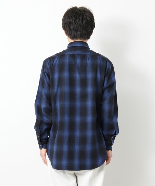 NOLLEY’S(ノーリーズ)の「シャギーチェック レギュラーシャツ(シャツ/ブラウス・メンズ・グリーン系その他/ブルー系その他/ホワイト系その他・M/L/S)」の8枚目の写真