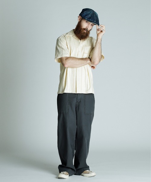 N*K様 ショット　CR SHIRT EMBROIDERY/コットン レーヨン CR SHIRT EMBROIDERY/コットン レーヨン 刺繍シャツ | Schott