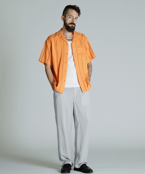 Schott/ショット/CR SHIRT 'EMBROIDERY'/コットン レーヨン 刺繍
