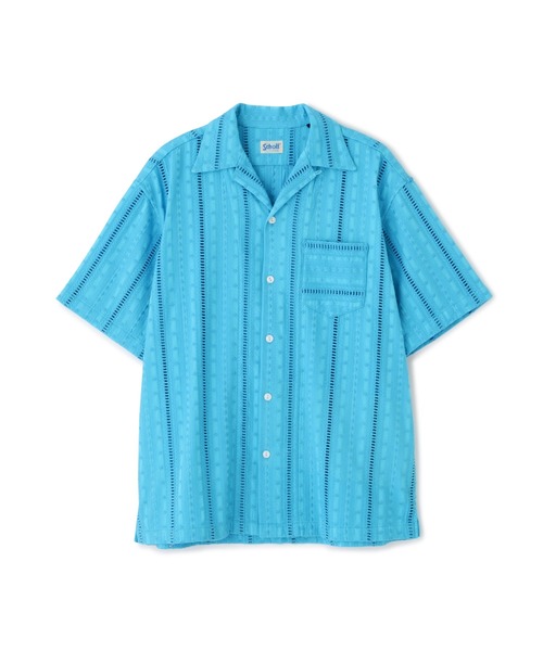 Schott EMBROIDERY 刺繍シャツ 半袖 ユニセックス 全4色 Schott EMBROIDERY 刺繍シャツ 半袖 ユニセックス 全4色