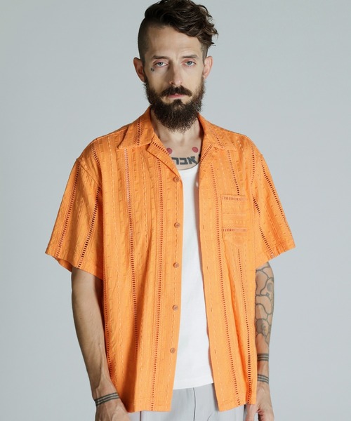 Schott/ショット/CR SHIRT 'EMBROIDERY'/コットン レーヨン 刺繍