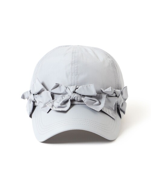 Ray BEAMS（レイビームス）の「【別注】Casselini / フロント リボン キャップ（キャップ・レディース・ブラック/ライトグレー・ONE SIZE）」の6枚目の写真