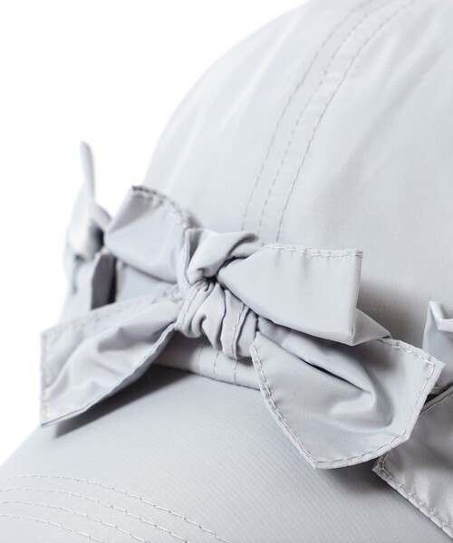 Ray BEAMS（レイビームス）の「【別注】Casselini / フロント リボン キャップ（キャップ・レディース・ブラック/ライトグレー・ONE SIZE）」の8枚目の写真