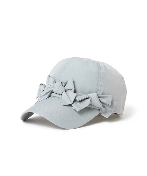 Ray BEAMS（レイビームス）の「【別注】Casselini / フロント リボン キャップ（キャップ・レディース・ブラック/ライトグレー・ONE SIZE）」の11枚目の写真