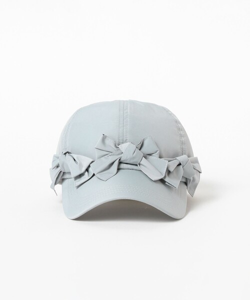 Ray BEAMS（レイビームス）の「【別注】Casselini / フロント リボン キャップ（キャップ・レディース・ブラック/ライトグレー・ONE SIZE）」の12枚目の写真
