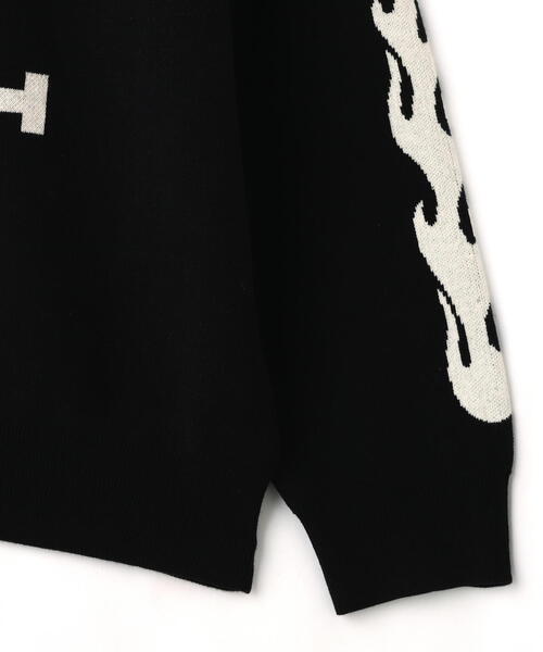 TAIN DOUBLE PUSH（タインダブルプッシュ）の「TAIN DOUBLE PUSH/タインダブルプッシュ/Exc. CREW KNIT（ニット/セーター・メンズ・ブラック/ブルー/ホワイト・L/M）」の18枚目の写真