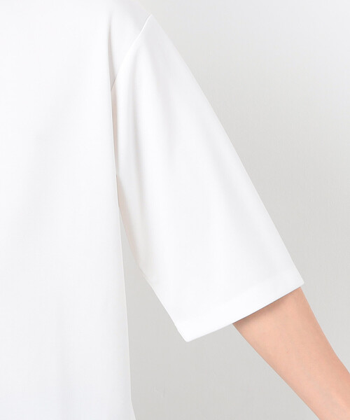 COMME CA ISM(コムサイズム)の「七分袖 フェイクレイヤード ハーフジップTシャツ(Tシャツ/カットソー・メンズ・ブラック/ホワイト・MEDIUM/LARGE/X-LARGE)」の13枚目の写真