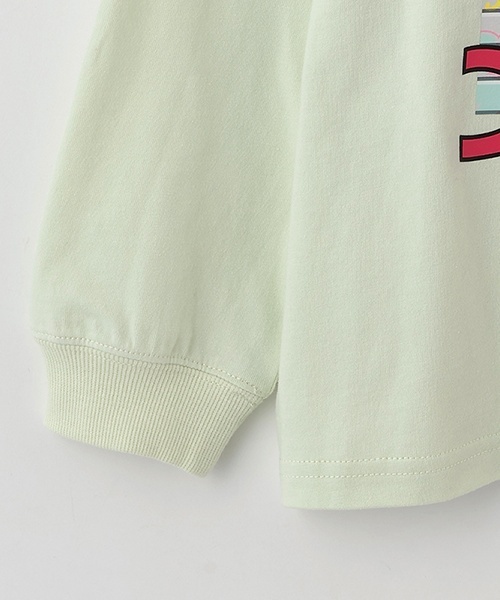 X-girl Stages（エックスガールステージス）の「ガールイラスト長袖Tシャツ（Tシャツ/カットソー・キッズ・オフホワイト/ブラック/グリーン系その他・110cm/100cm/90cm/80ｃｍ/140cm/130cm/120cm）」の21枚目の写真