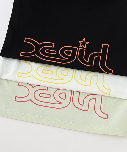 X-girl Stages（エックスガールステージス）の「ガールイラスト長袖Tシャツ（Tシャツ/カットソー・キッズ・オフホワイト/ブラック/グリーン系その他・110cm/100cm/90cm/80ｃｍ/140cm/130cm/120cm）」の22枚目の写真