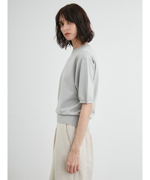 styling/（スタイリング）の「ハーフスリーブニットトップス（ニット/セーター・レディース・アイボリー/ミント/ブラック・FREE）」の7枚目の写真