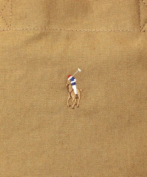 POLO RALPH LAUREN（ポロ ラルフ ローレン）の「キャンバス ショッパー トート（トートバッグ・メンズ・ブラウン系6・ONE）」の8枚目の写真