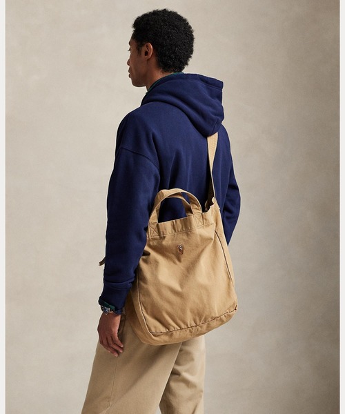 POLO RALPH LAUREN（ポロ ラルフ ローレン）の「キャンバス ショッパー トート（トートバッグ・メンズ・ブラウン系6・ONE）」の10枚目の写真