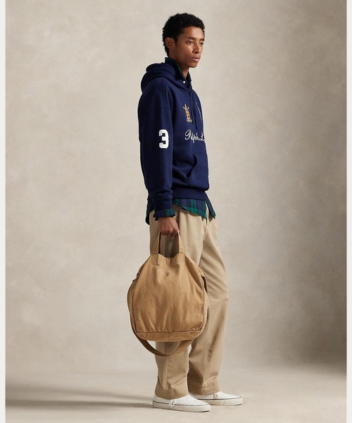 POLO RALPH LAUREN（ポロ ラルフ ローレン）の「キャンバス ショッパー トート（トートバッグ・メンズ・ブラウン系6・ONE）」の11枚目の写真