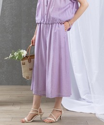 STUDIO PICONE パンツ 麻混冷感ワイドパンツ レディース