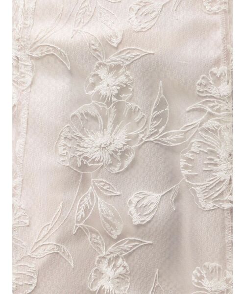 MERCURYDUO(マーキュリーデュオ)の「ラインフラワーバックレースアップ刺繍スカート(スカート・レディース・ベビーピンク/ブルー/ラベンダー・X-SMALL/SMALL/MEDIUM)」の6枚目の写真