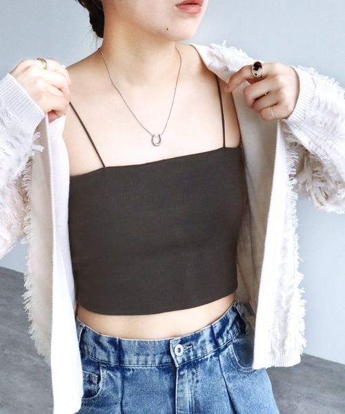 reca（レカ）の「カップ付きバンドゥキャミ（キャミソール・レディース・ブラック/オフホワイト/グレー系その他/ブルー系その他・FREE）」の16枚目の写真