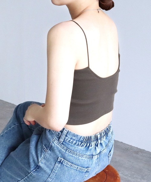 reca（レカ）の「カップ付きバンドゥキャミ（キャミソール・レディース・ブラック/オフホワイト/グレー系その他/ブルー系その他・FREE）」の18枚目の写真