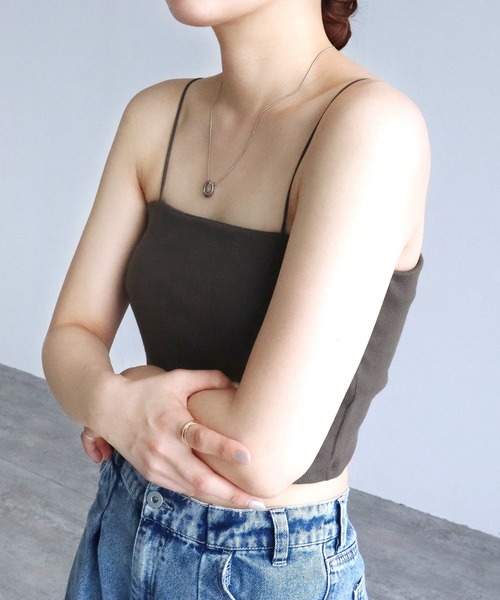 reca（レカ）の「カップ付きバンドゥキャミ（キャミソール・レディース・ブラック/オフホワイト/グレー系その他/ブルー系その他・FREE）」の19枚目の写真