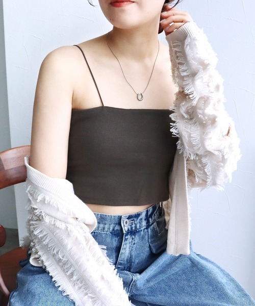 reca（レカ）の「カップ付きバンドゥキャミ（キャミソール・レディース・ブラック/オフホワイト/グレー系その他/ブルー系その他・FREE）」の20枚目の写真