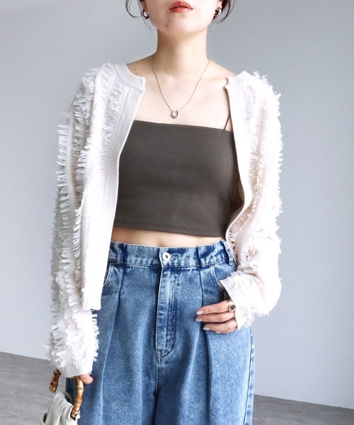 reca（レカ）の「カップ付きバンドゥキャミ（キャミソール・レディース・ブラック/オフホワイト/グレー系その他/ブルー系その他・FREE）」の22枚目の写真