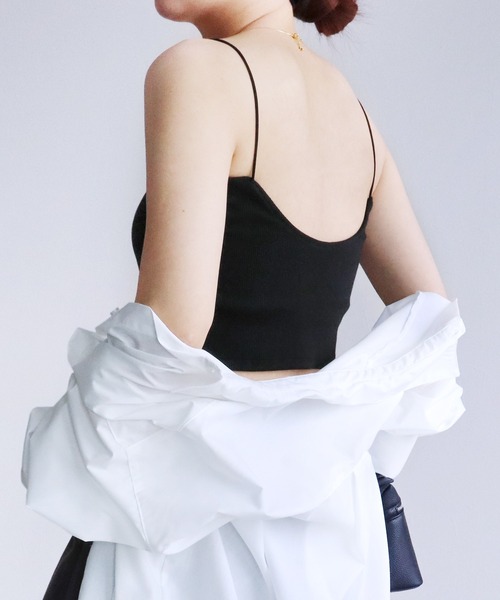 reca（レカ）の「カップ付きバンドゥキャミ（キャミソール・レディース・ブラック/オフホワイト/グレー系その他/ブルー系その他・FREE）」の14枚目の写真