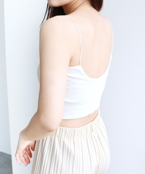 reca（レカ）の「カップ付きバンドゥキャミ（キャミソール・レディース・ブラック/オフホワイト/グレー系その他/ブルー系その他・FREE）」の8枚目の写真