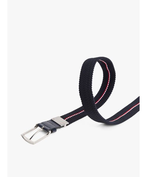 TOMMY HILFIGER（トミーヒルフィガー）の「デントンエラスティックリバーシブルベルト（ベルト・メンズ・ブラウン/ネイビー・95cm/85cm）」の2枚目の写真