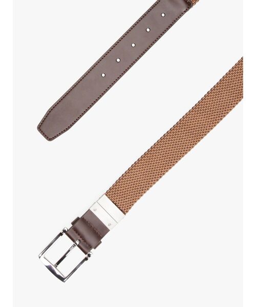 TOMMY HILFIGER（トミーヒルフィガー）の「デントンエラスティックリバーシブルベルト（ベルト・メンズ・ブラウン/ネイビー・95cm/85cm）」の11枚目の写真