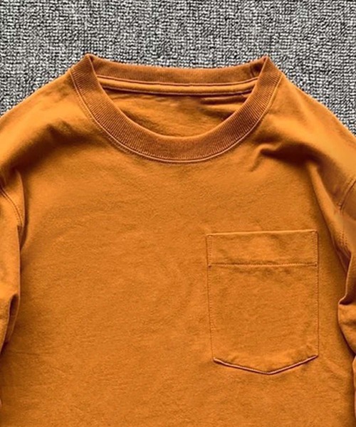 aimoha(アイモハ)の「【aimoha MEN】クルーネック長袖Tシャツ(Tシャツ/カットソー・メンズ・キャメル/ネイビー/ブラック/ホワイト・XXX-LARGE/XX-LARGE/X-LARGE/LARGE)」の11枚目の写真