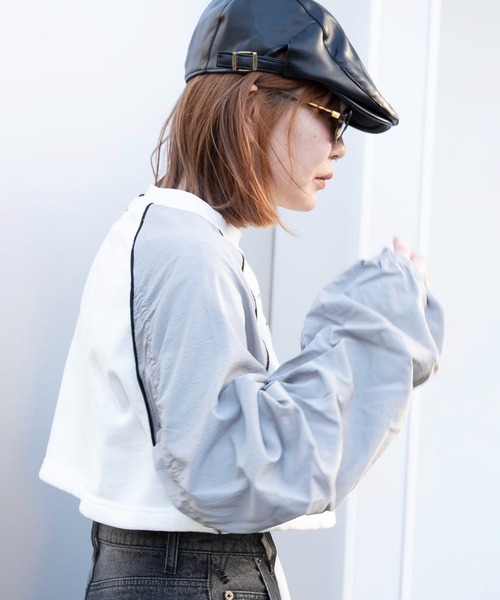 WEGO(ウィゴー)の「WEGO/ナイロンスリーブナンバリングスウェット(スウェット・レディース・ネイビー/ホワイト・FREE)」の11枚目の写真