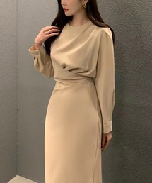 【Jasmine】アシンメトリーロングワンピース