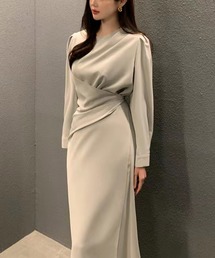 【Jasmine】アシンメトリーロングワンピース
