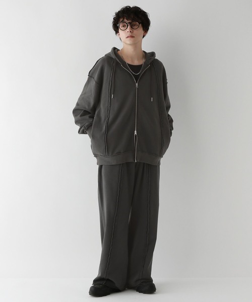 RAGEBLUE(レイジブルー)の「【REmastered/セットアップ対応】フリンジカットワイドスウェットパンツ(スウェットパンツ・メンズ・その他19・MEDIUM/LARGE)」の4枚目の写真