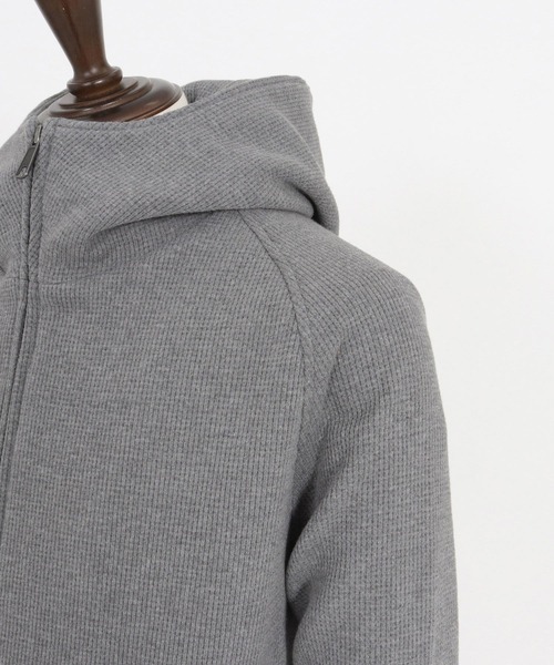 wjk reluxe(ダブルジェーケーリラックス)の「mpa3723-tight heavy waffle hoodie パーカー(パーカー・メンズ・ホワイト/ブラック/トップグレー・S/M/L)」の19枚目の写真