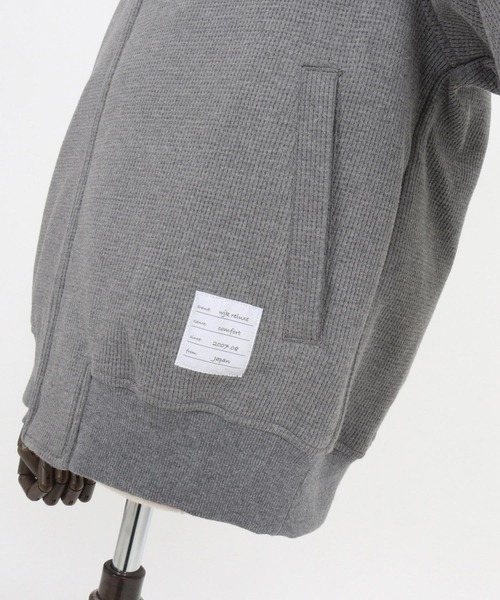 wjk reluxe(ダブルジェーケーリラックス)の「mpa3723-tight heavy waffle hoodie パーカー(パーカー・メンズ・ホワイト/ブラック/トップグレー・S/M/L)」の21枚目の写真