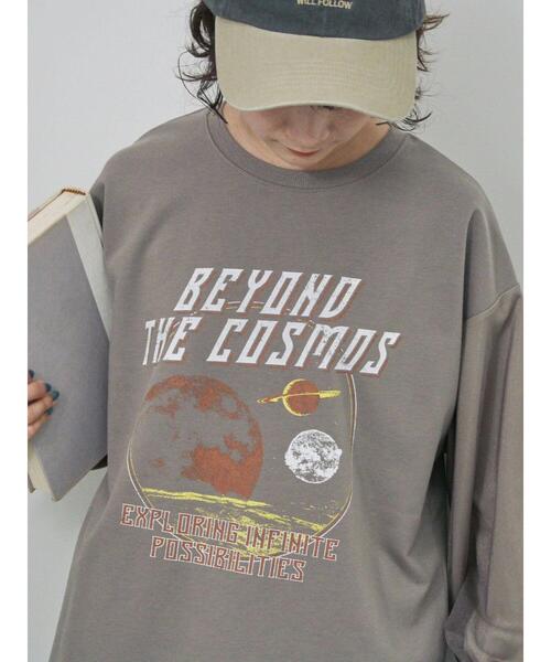 Samansa Mos2 blue（サマンサモスモスブルー）の「袖チュールミニ裏毛プルオーバー（Tシャツ/カットソー・レディース・ブラック/グレー/オフホワイト・F）」の14枚目の写真