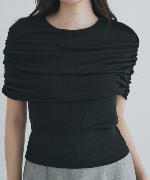 kiehtova】SHEER COVER TOPS/シアーカバー ショート スリーブティー（T