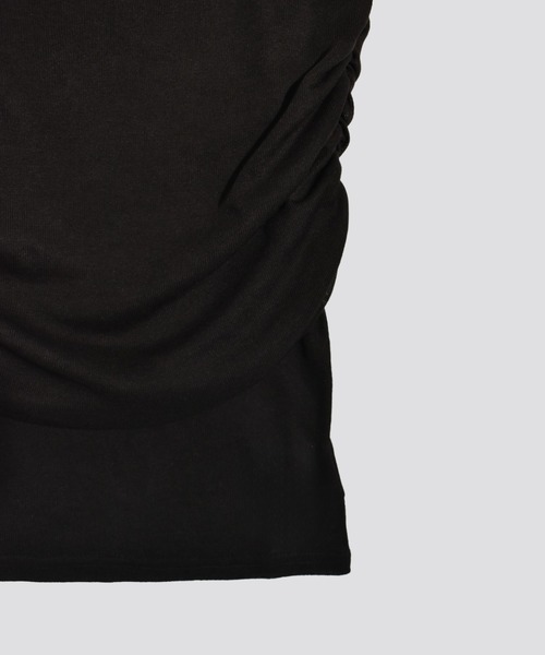 kiehtova(キエトヴァ)の「【kiehtova】SHEER COVER TOPS/シアーカバー ショート スリーブティー(Tシャツ/カットソー・レディース・ブラック/ホワイト・FREE)」の6枚目の写真