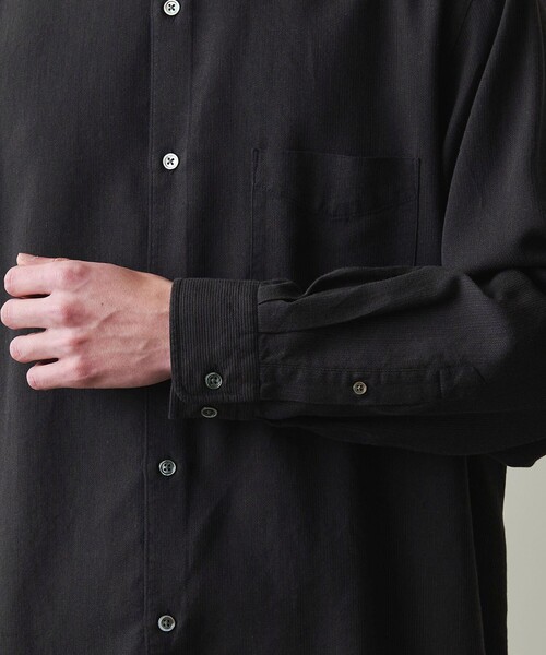 Steven Alan（スティーブンアラン）の「＜Steven Alan＞ ドレープ コードレーン レギュラーカラー シャツ  LOOSE（シャツ/ブラウス・メンズ・ネイビー/ナチュラル・S/M/L/XL）」の16枚目の写真