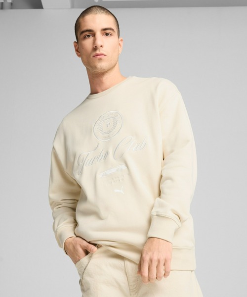 PUMA（プーマ）の「PUMA プーマ メンズ ポルシェ レガシー ライフスタイル クルー スウェット（スウェット・メンズ・オフホワイト/グリーン系その他・MEDIUM/LARGE/SMALL/X-SMALL/X-LARGE）」の2枚目の写真