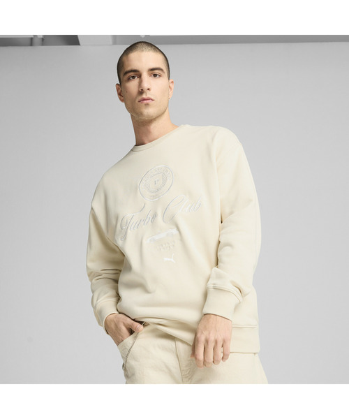 PUMA（プーマ）の「PUMA プーマ メンズ ポルシェ レガシー ライフスタイル クルー スウェット（スウェット・メンズ・オフホワイト/グリーン系その他・MEDIUM/LARGE/SMALL/X-SMALL/X-LARGE）」の3枚目の写真