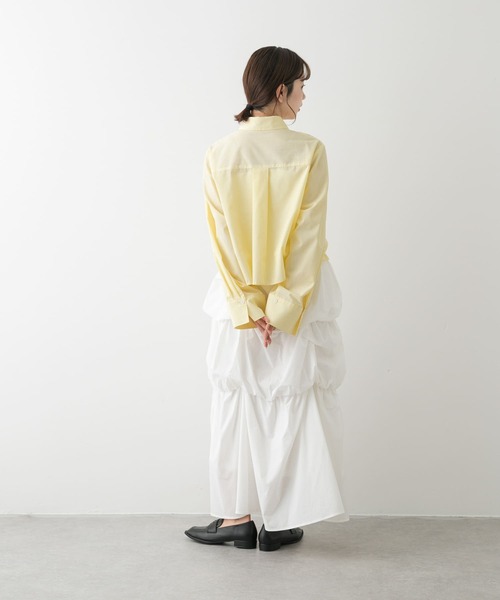 セール】クロップドシャーリングシャツ（シャツ/ブラウス