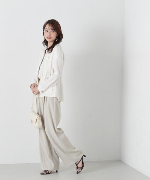 PROPORTION BODY DRESSING（プロポーションボディドレッシング）の「ペプラムブルゾン / 1215155301（ブルゾン・レディース・ベージュ/ホワイト系その他・SMALL/MEDIUM）」の5枚目の写真