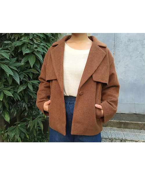 Kastane(カスタネ)の「ショートトレンチ(その他アウター・レディース・ネイビー/チャコールグレー/キャメル・FREE)」の3枚目の写真